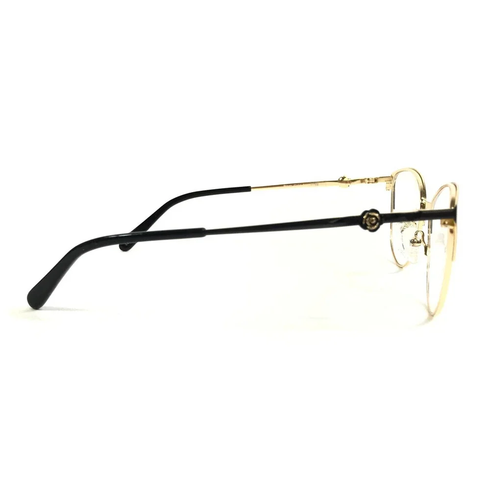 DiCaprio Eyeglasses Frames DC194 BLACK GOLD Cat Eye Full Rim 51-18-140